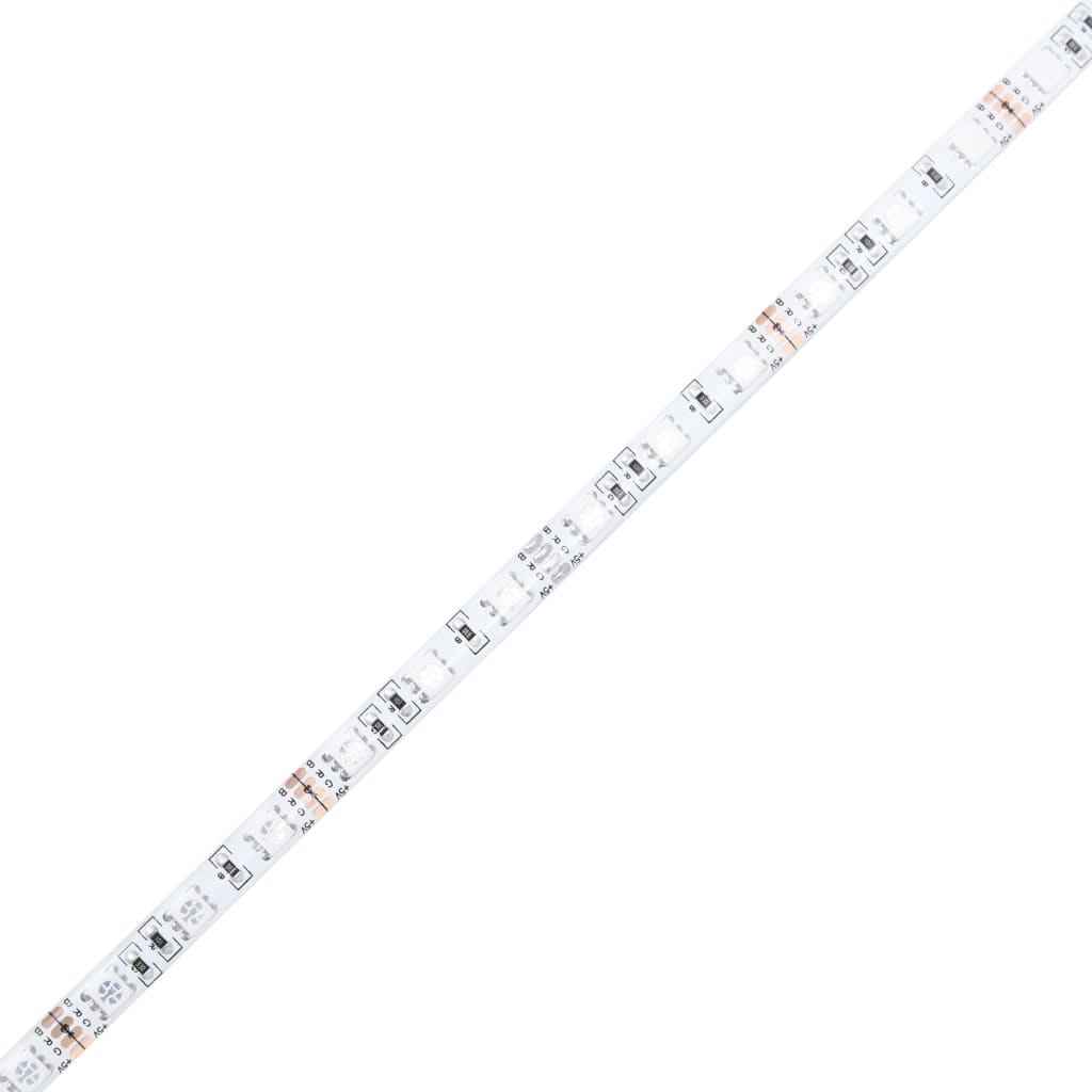 vidaXL Yöpöydät 2 kpl LED-valoilla betoninharmaa 70x36,5x40 cm