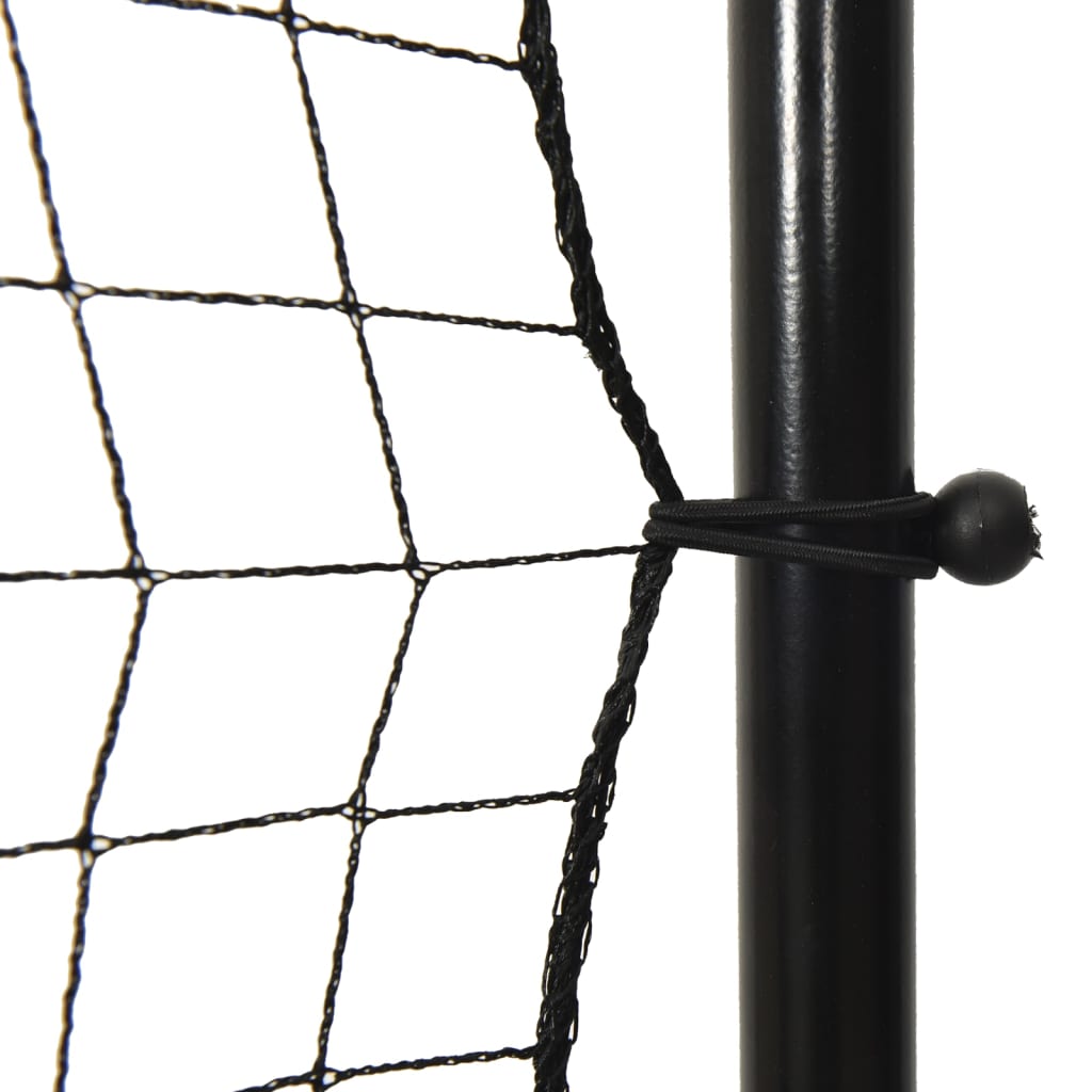 vidaXL Jalkapalloverkko musta 366x90x183 cm HDPE