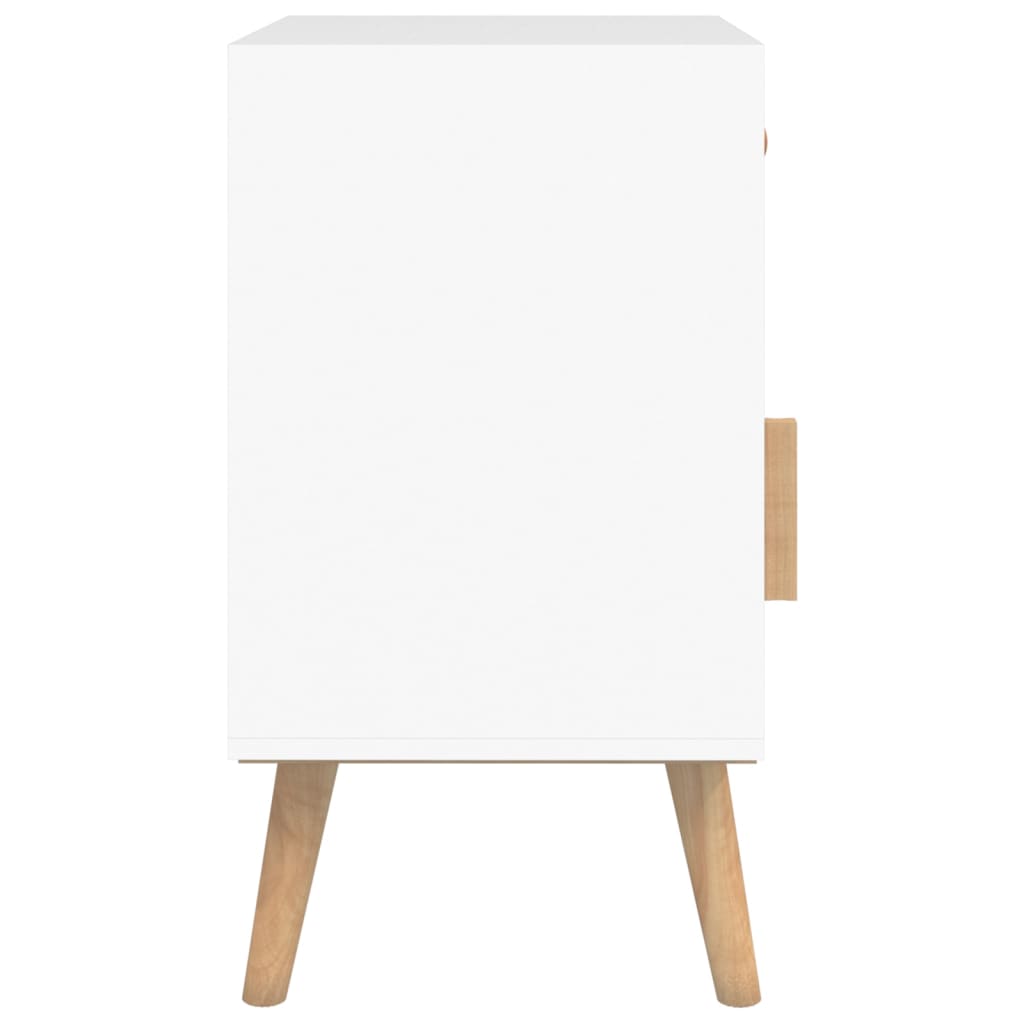 vidaXL Yöpöydät 2 kpl valkoinen 40x30x55 cm tekninen puu
