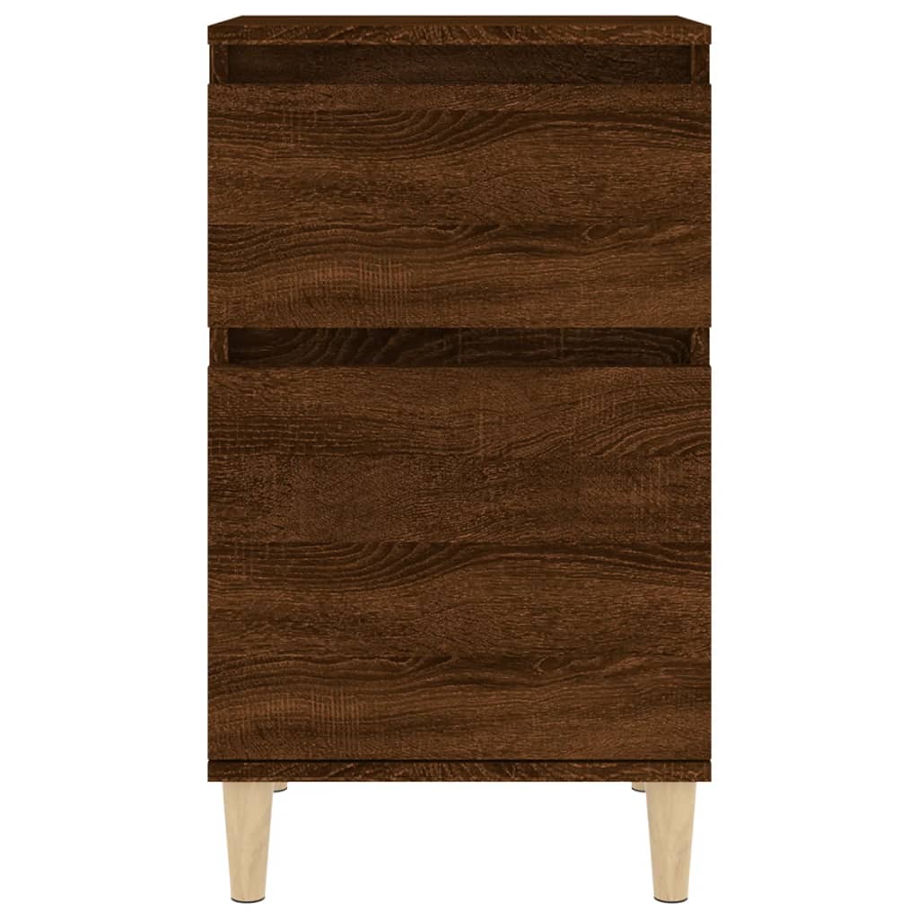 vidaXL Yöpöydät 2 kpl ruskea tammi 40x35x70