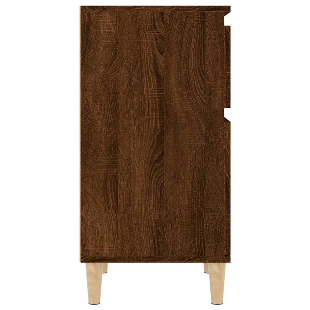 vidaXL Yöpöydät 2 kpl ruskea tammi 40x35x70