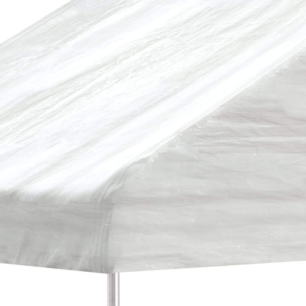 vidaXL Huvimaja katolla valkoinen 8,92x4,08x3,22 m polyeteeni