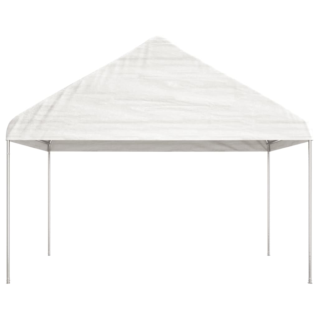 vidaXL Huvimaja katolla valkoinen 20,07x4,08x3,22 m polyeteeni