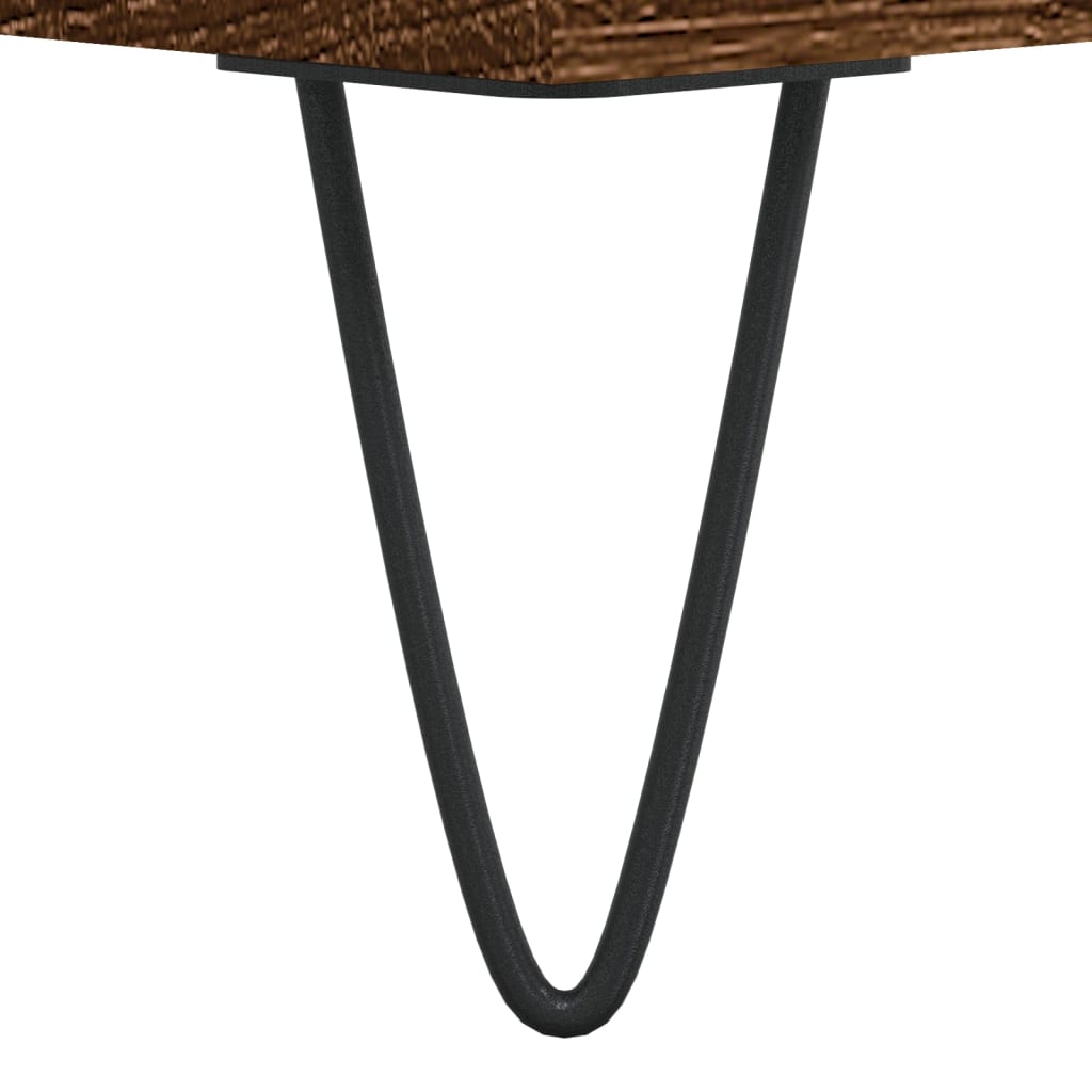 vidaXL Yöpöydät 2 kpl ruskea tammi 40x35x50 cm tekninen puu