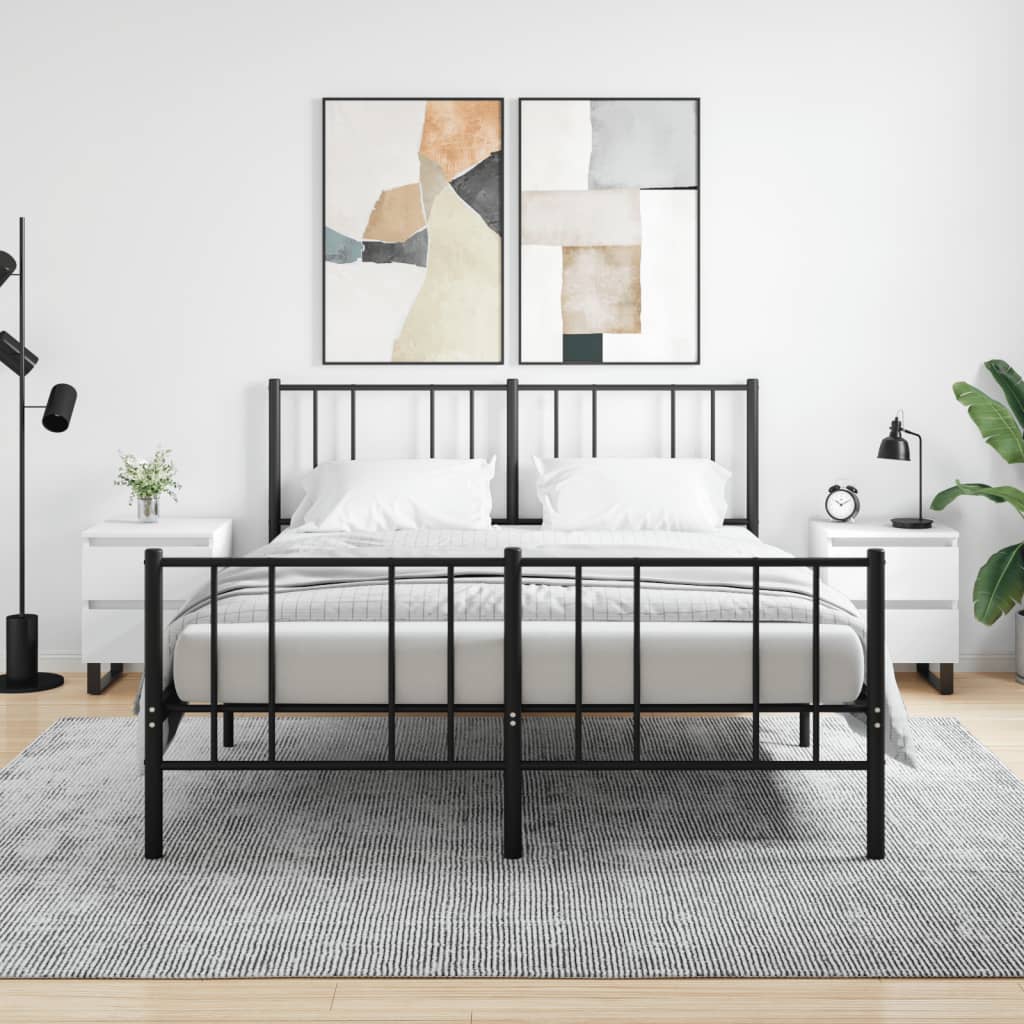 vidaXL Yöpöydät 2 kpl valkoinen 40x35x50 cm tekninen puu