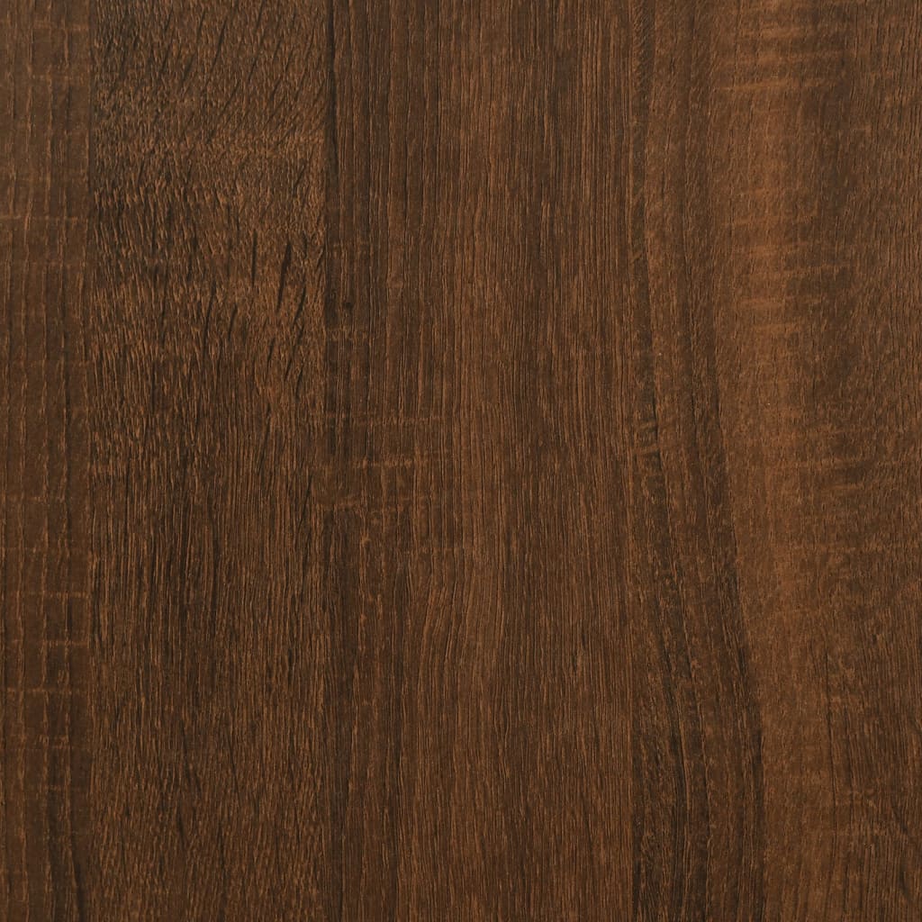 vidaXL Yöpöydät 2 kpl ruskea tammi 40x35x69 cm tekninen puu