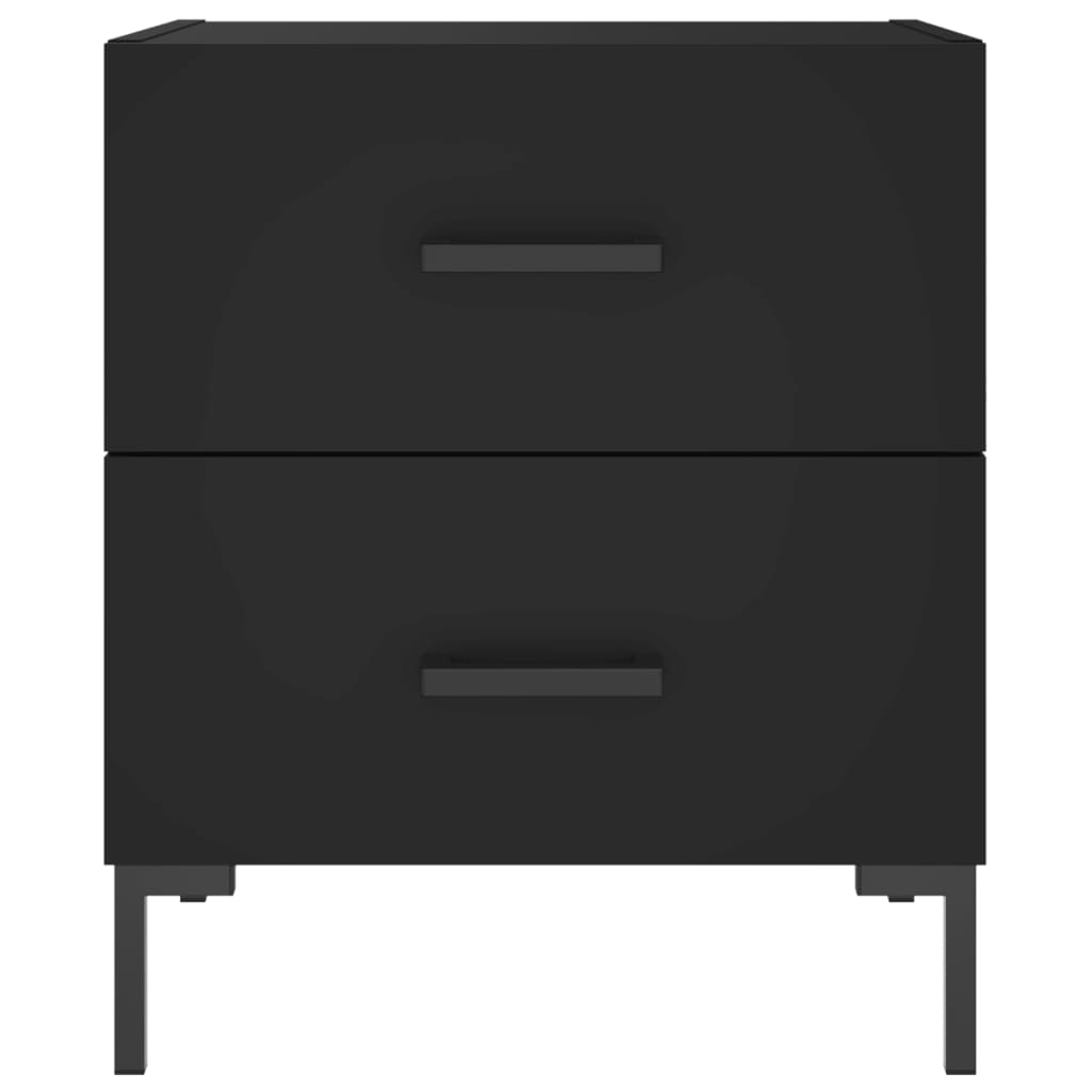 vidaXL Yöpöydät 2 kpl musta 40x35x47,5 cm tekninen puu