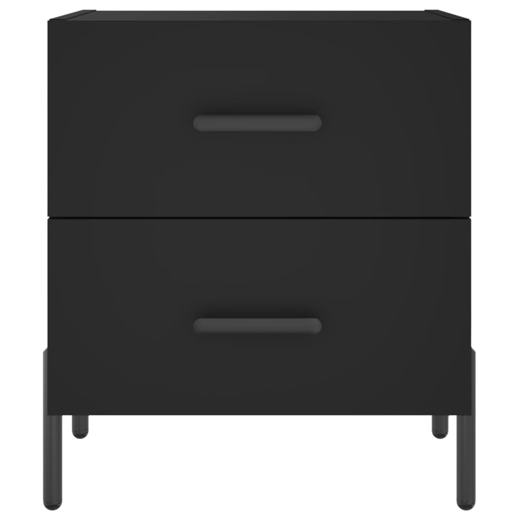 vidaXL Yöpöydät 2 kpl musta 40x35x47,5 cm tekninen puu
