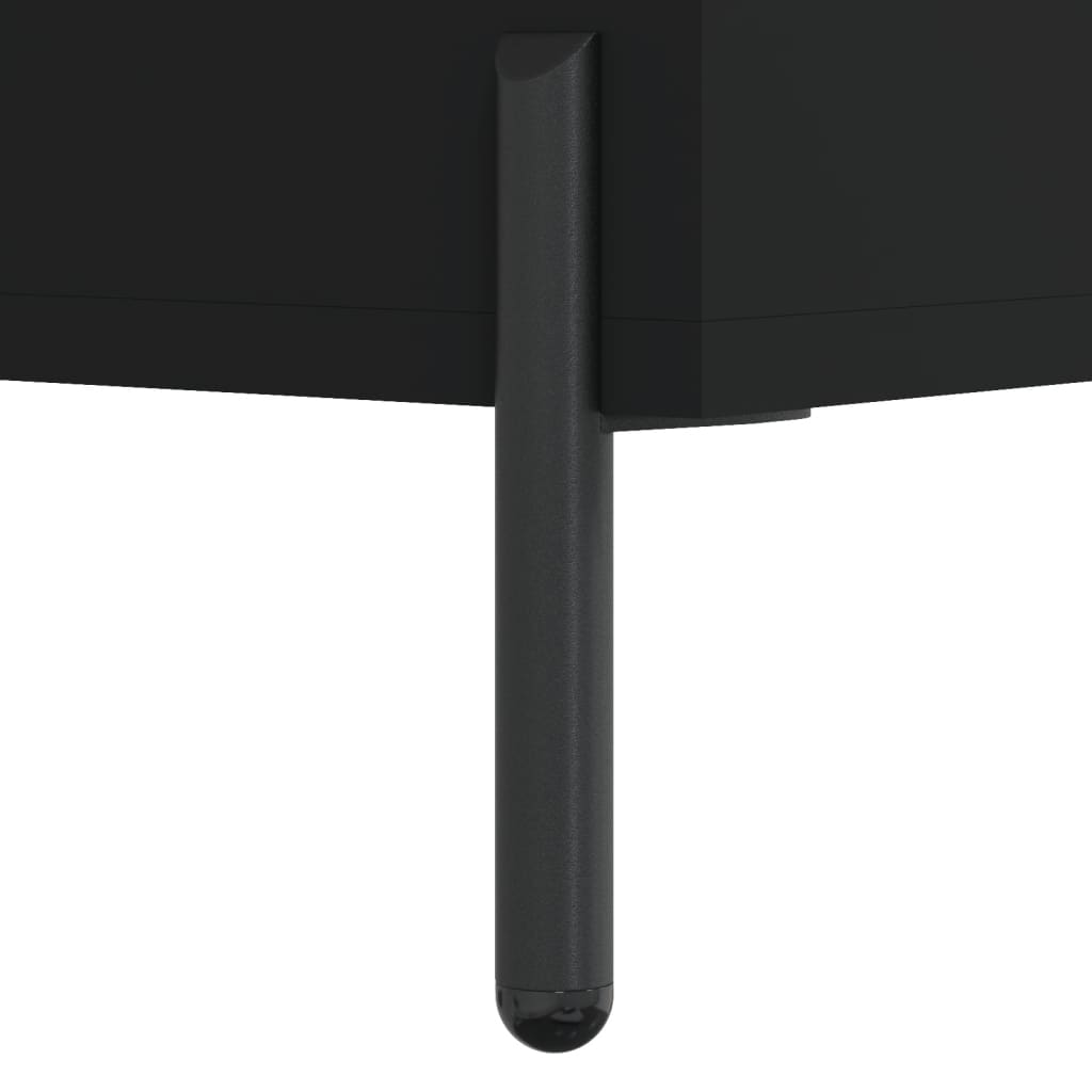 vidaXL Yöpöydät 2 kpl musta 40x35x47,5 cm tekninen puu