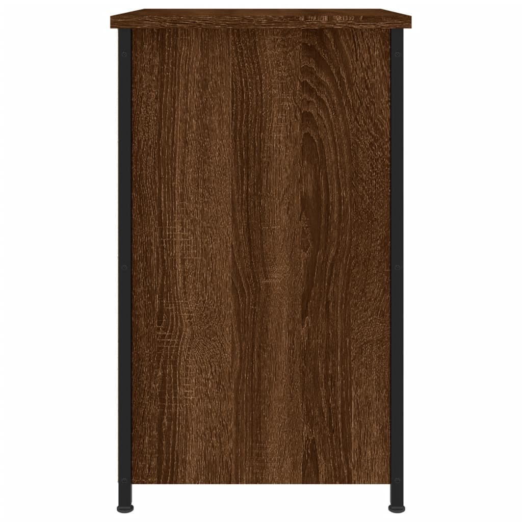 vidaXL Yöpöydät 2 kpl ruskea tammi 40x36x60 cm tekninen puu