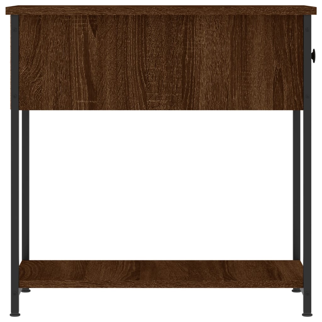 vidaXL Yöpöydät 2 kpl ruskea tammi 30x60x60 cm tekninen puu