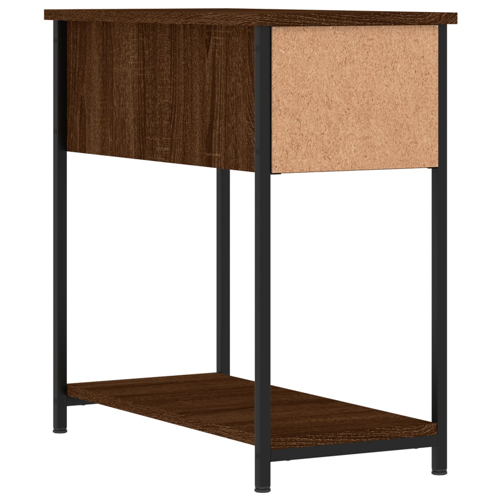 vidaXL Yöpöydät 2 kpl ruskea tammi 30x60x60 cm tekninen puu