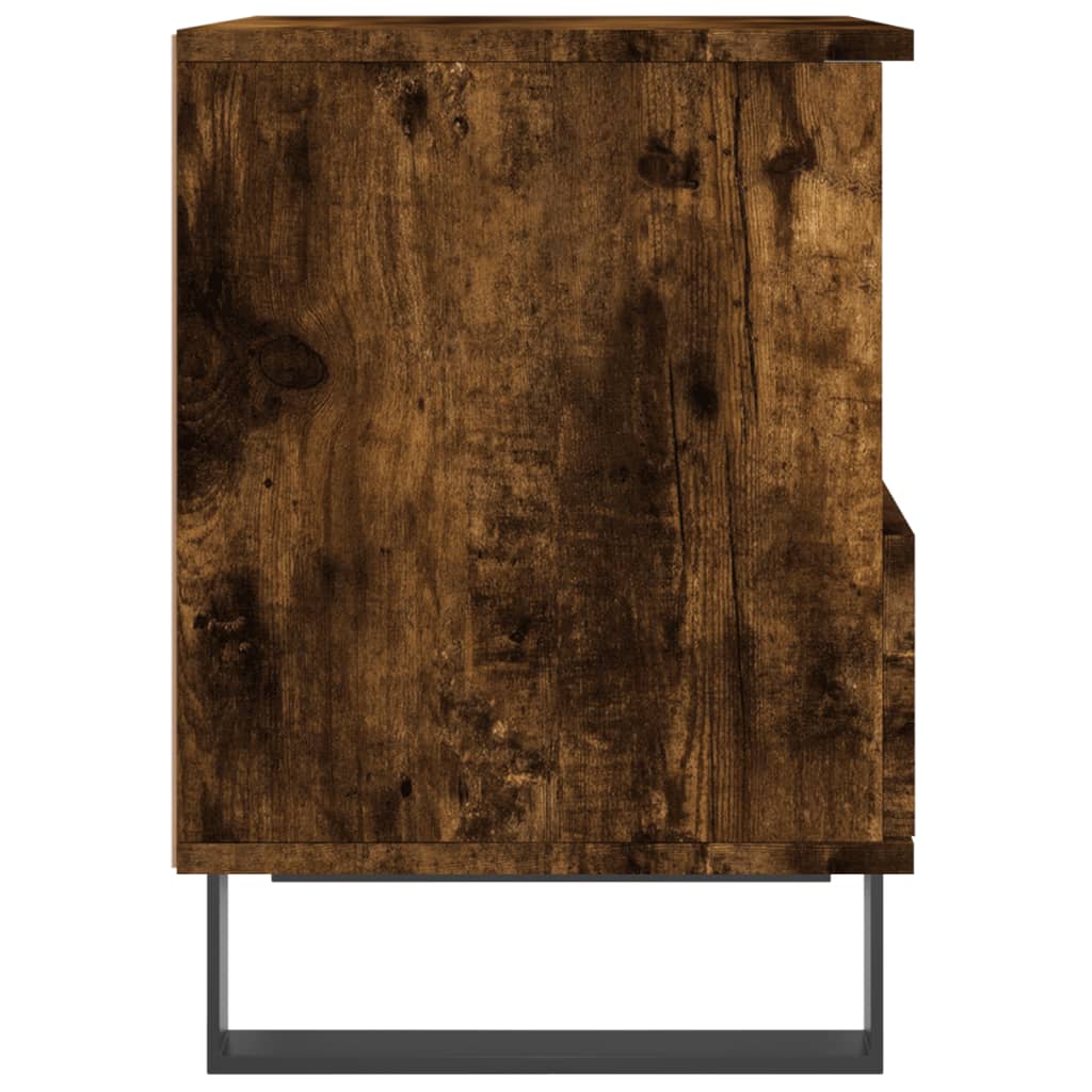 vidaXL Yöpöydät 2 kpl savutammi 40x35x50 cm tekninen puu