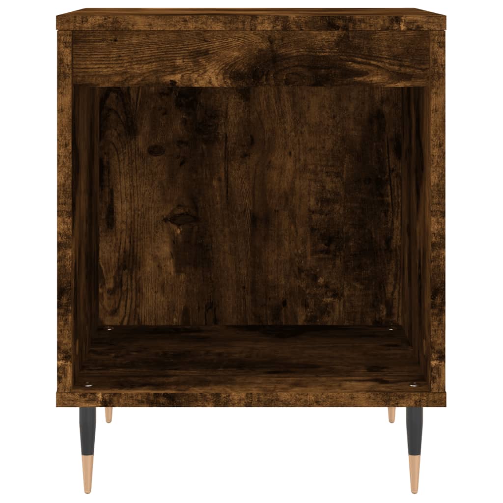 vidaXL Yöpöydät 2 kpl savutammi 40x35x50 cm tekninen puu