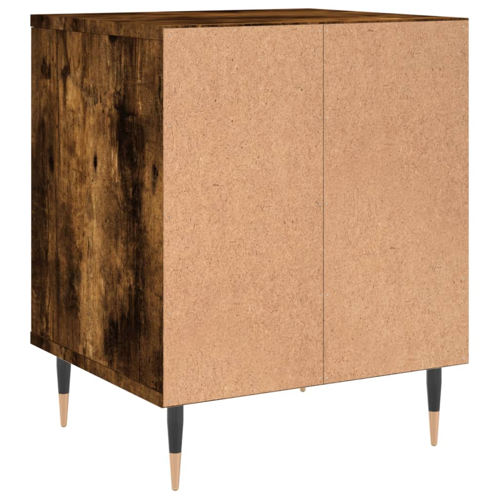 vidaXL Yöpöydät 2 kpl savutammi 40x35x50 cm tekninen puu