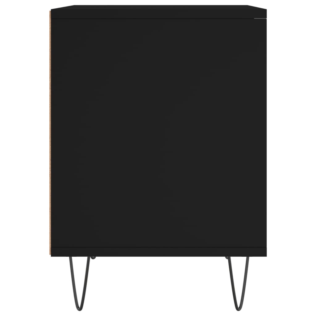 vidaXL Yöpöydät 2 kpl musta 40x35x50 cm tekninen puu
