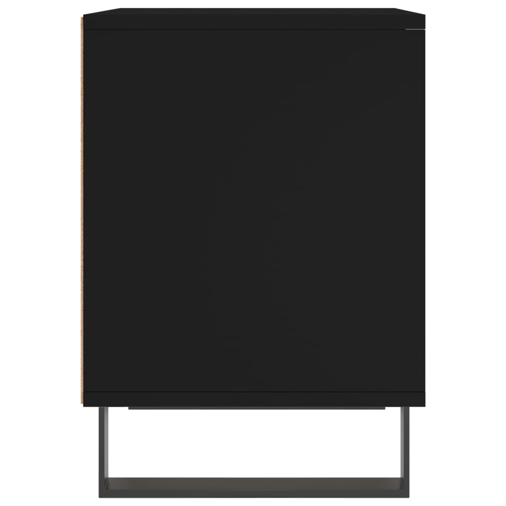 vidaXL Yöpöydät 2 kpl musta 40x35x50 cm tekninen puu