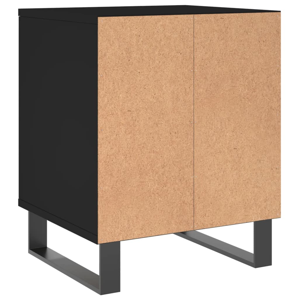vidaXL Yöpöydät 2 kpl musta 40x35x50 cm tekninen puu