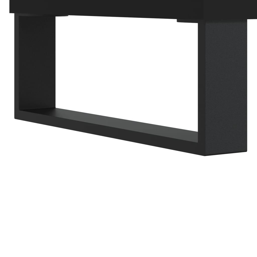 vidaXL Yöpöydät 2 kpl musta 40x35x50 cm tekninen puu