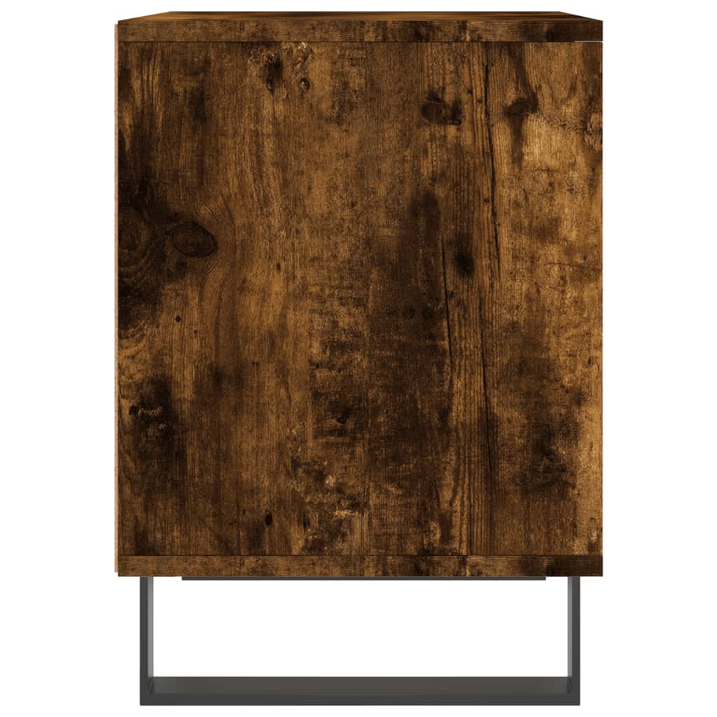 vidaXL Yöpöydät 2 kpl savutammi 40x35x50 cm tekninen puu