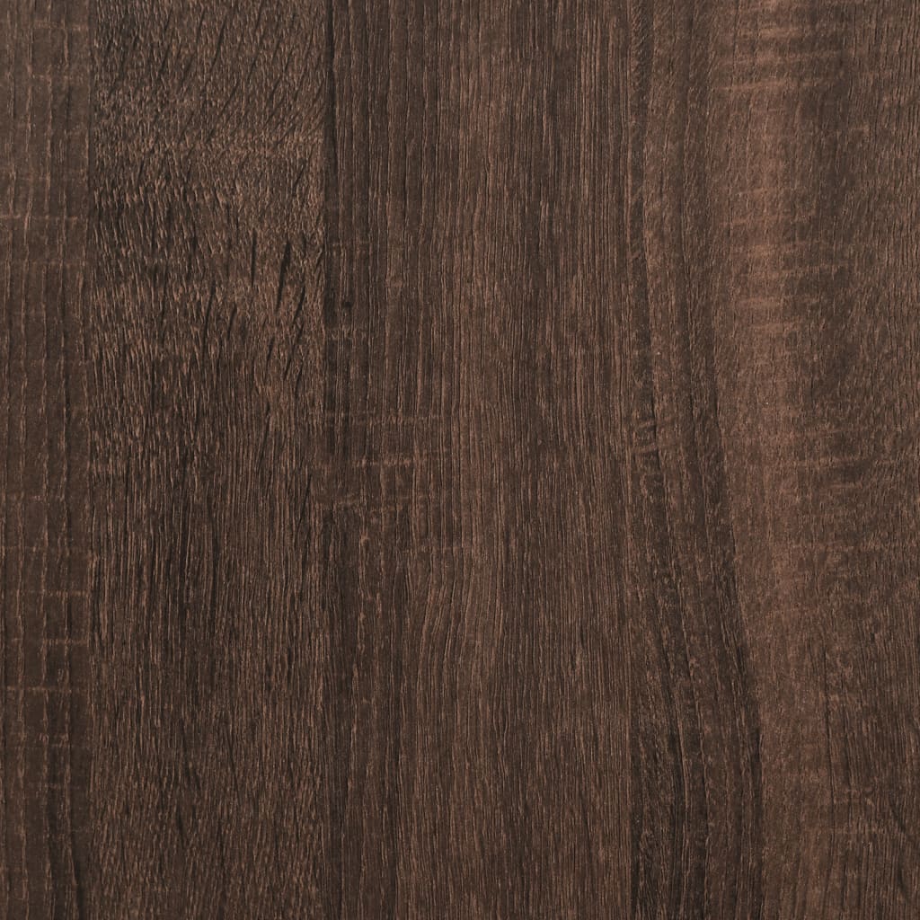 vidaXL Yöpöydät lasiovilla 2 kpl ruskea tammi 35x37x50 cm