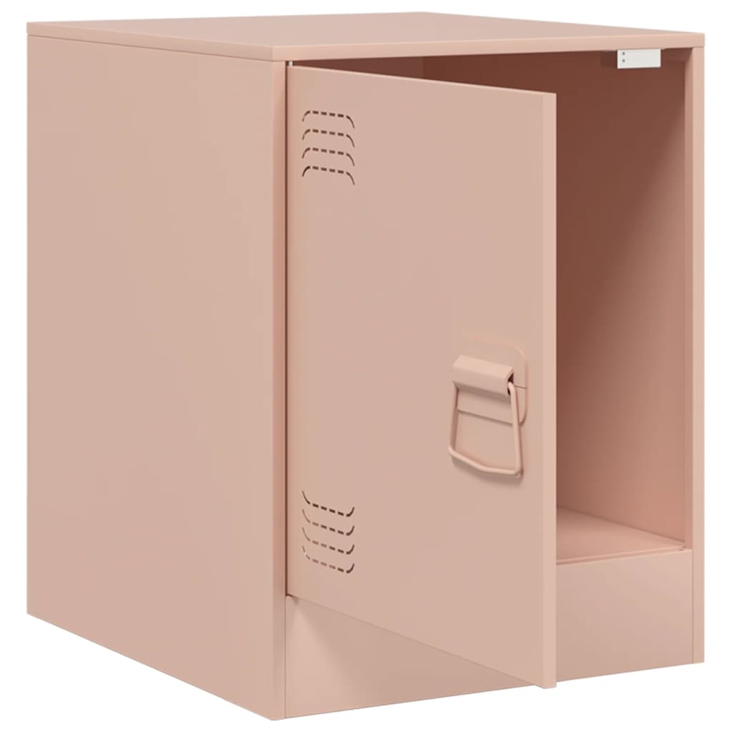 vidaXL Yöpöydät 2 kpl pinkki 34,5x39x44 cm teräs