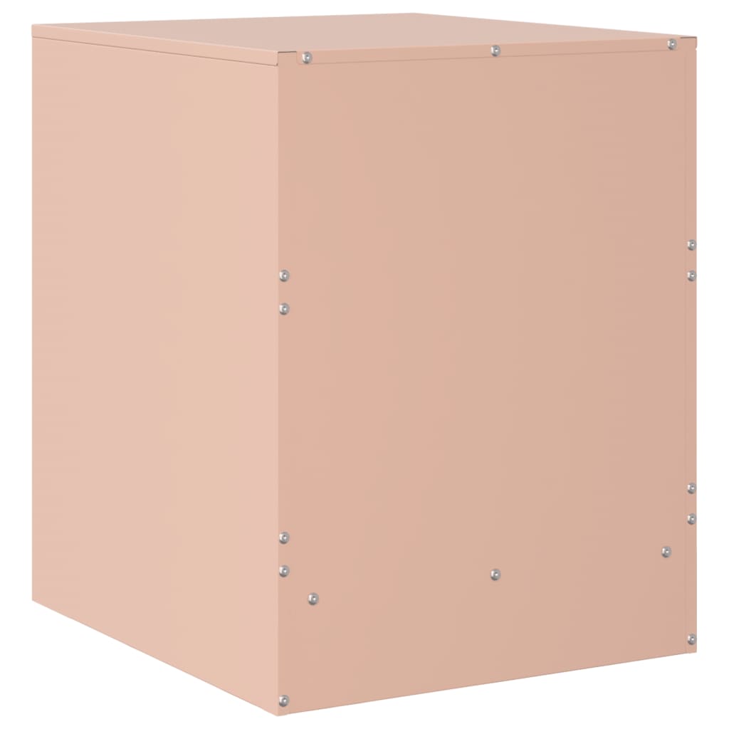 vidaXL Yöpöydät 2 kpl pinkki 34,5x39x44 cm teräs