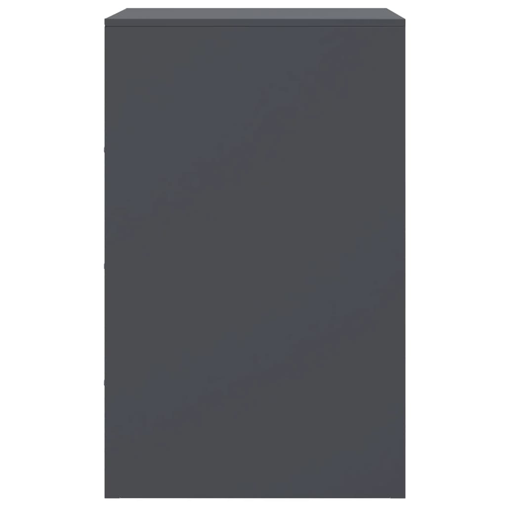 vidaXL Yöpöydät 2 kpl antrasiitti 34,5x39x62 cm teräs