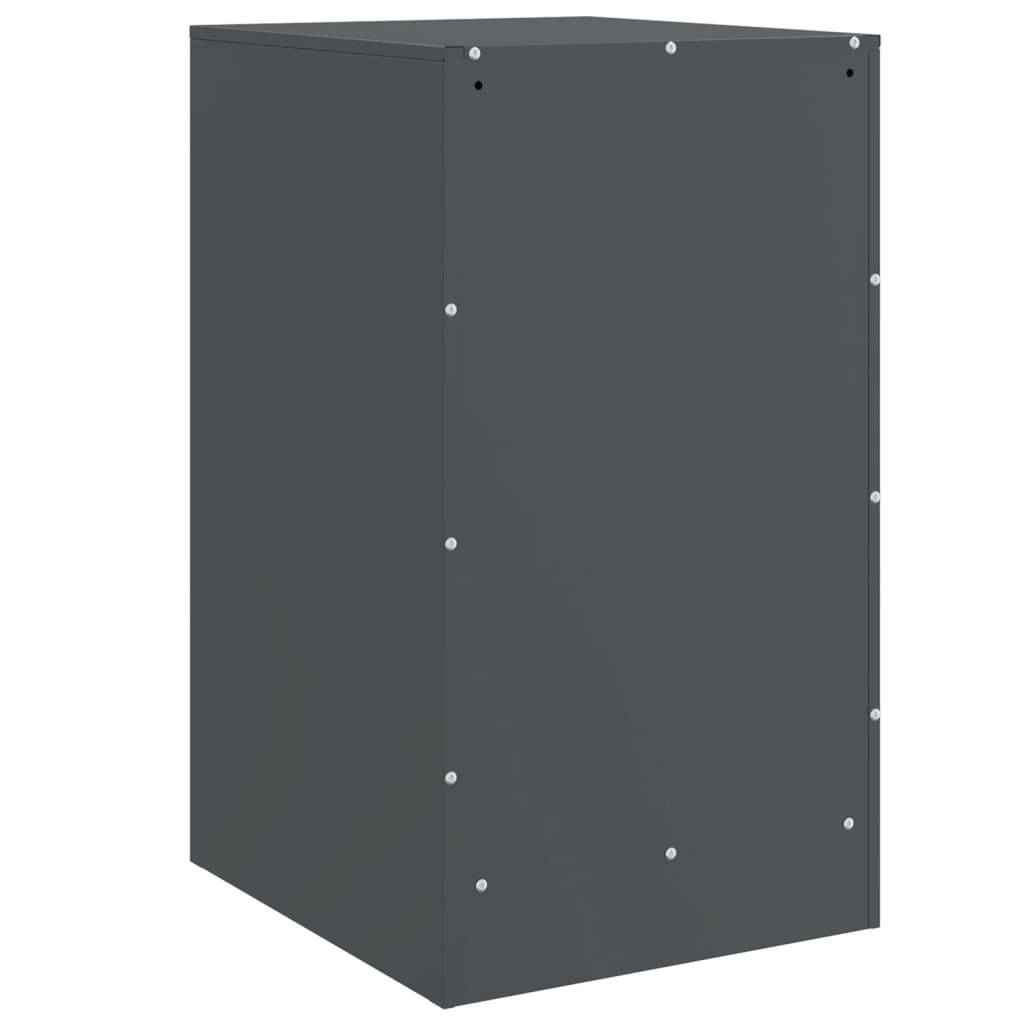vidaXL Yöpöydät 2 kpl antrasiitti 34,5x39x62 cm teräs