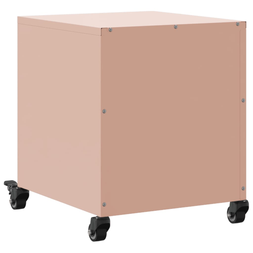 vidaXL Yöpöydät 2 kpl pinkki 36x39x43,5 cm teräs