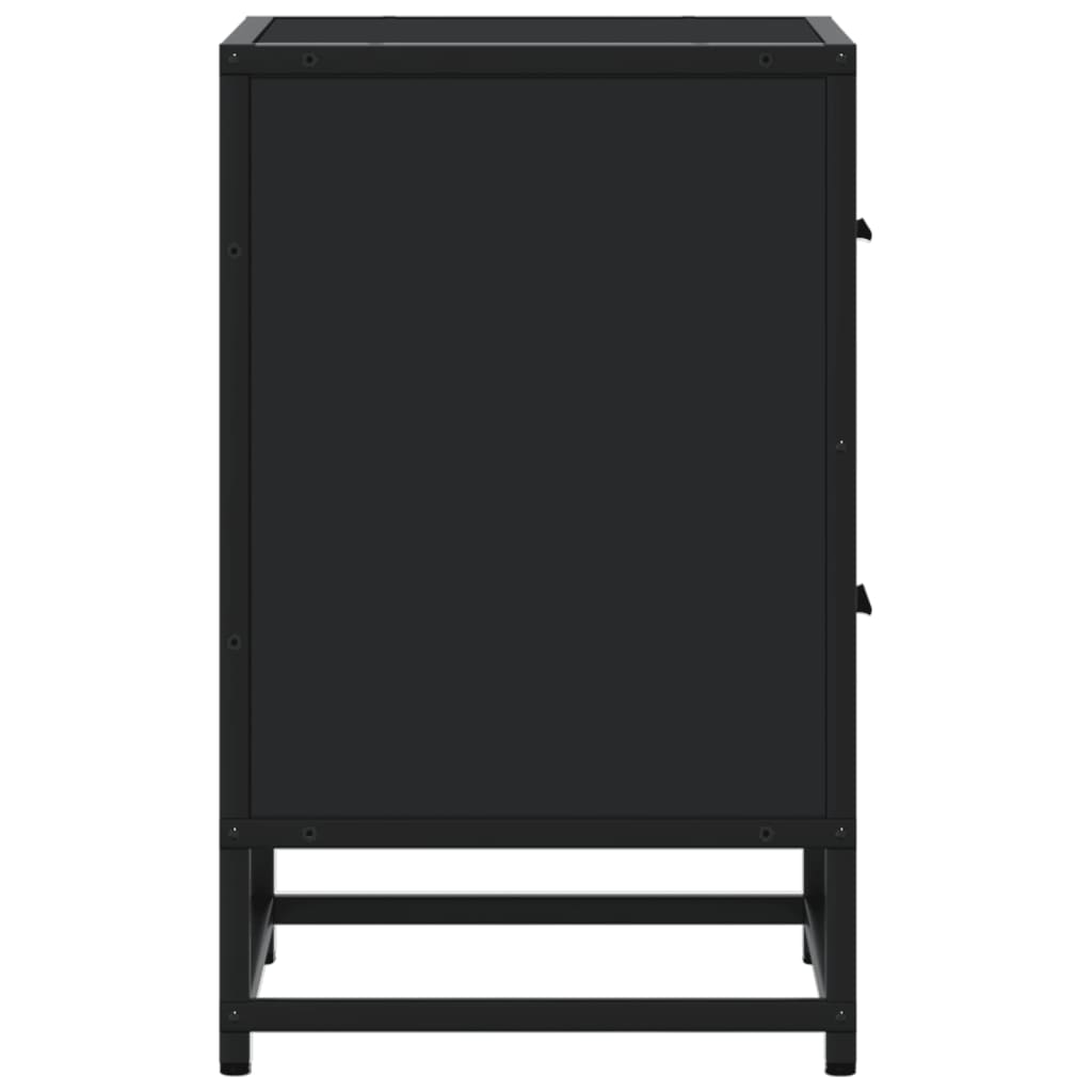 vidaXL Yöpöydät 2 kpl musta 40x31x50 cm tekninen puu