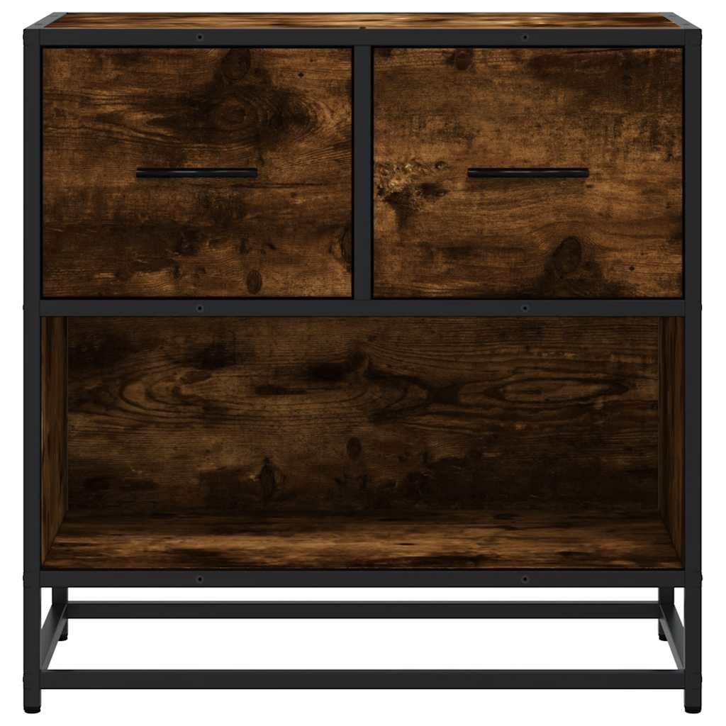 vidaXL yökaappi savustettu tammi 60x31x60 cm tekninen puu ja metalli