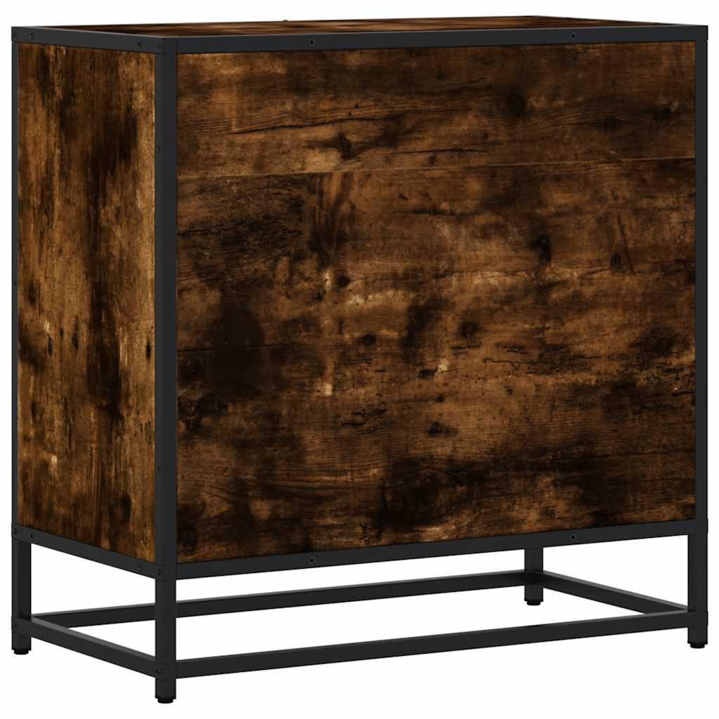 vidaXL yökaappi savustettu tammi 60x31x60 cm tekninen puu ja metalli