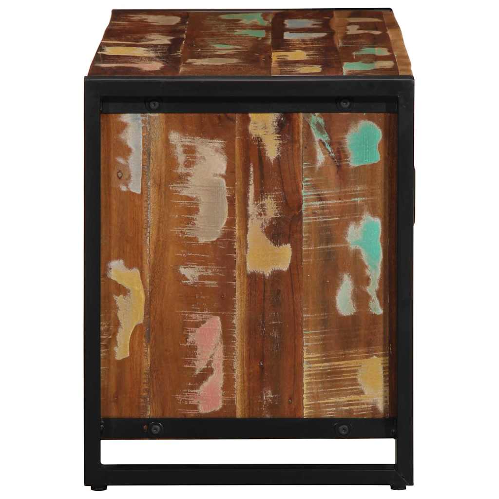 vidaXL Kengänpenkki Monivärinen 100x40x50 cm Kierrätetty Puuntäyte