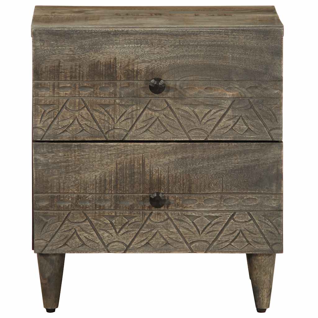 vidaXL yökaappi vaaleanharmaa 40x33x46 cm massiivipuu mango