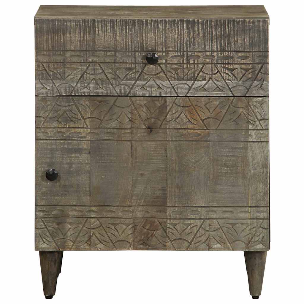 vidaXL yökaappi vaaleanharmaa 50x33x60 cm massiivipuu mango