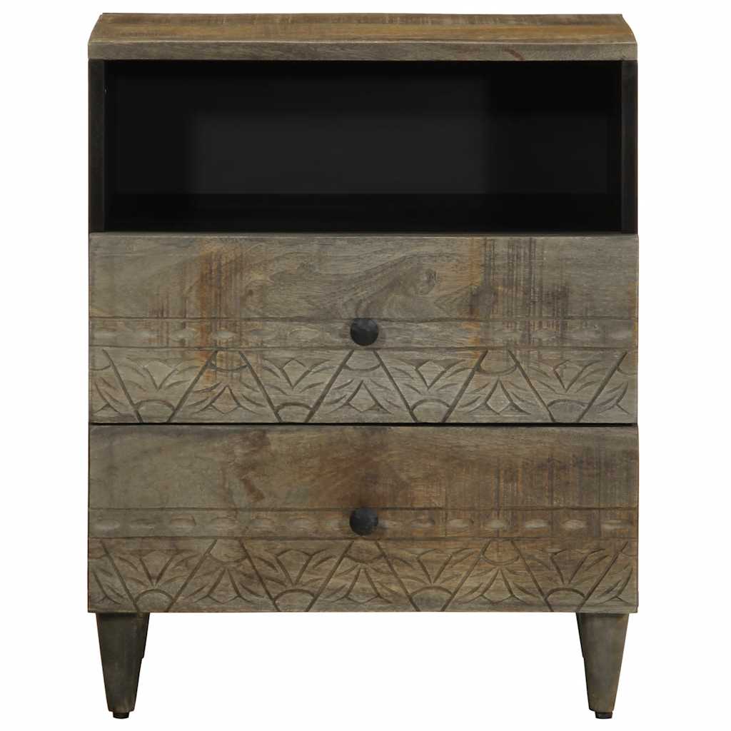 vidaXL yökaappi vaaleanharmaa 50x33x60 cm massiivipuu mango