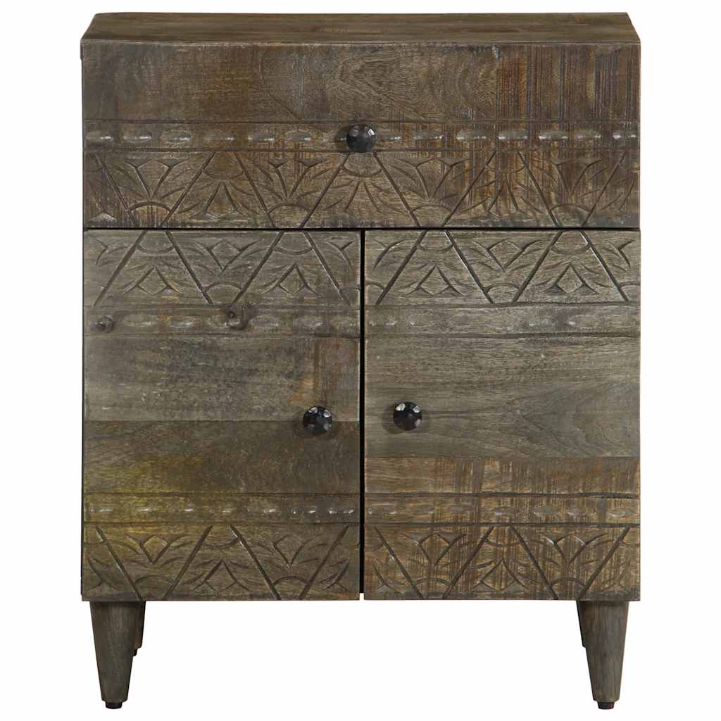vidaXL yökaappi vaaleanharmaa 50x33x60 cm massiivipuu mango