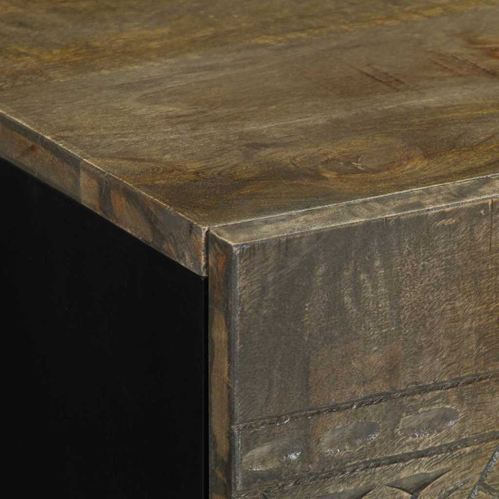 vidaXL yökaappi vaaleanharmaa 50x33x60 cm massiivipuu mango