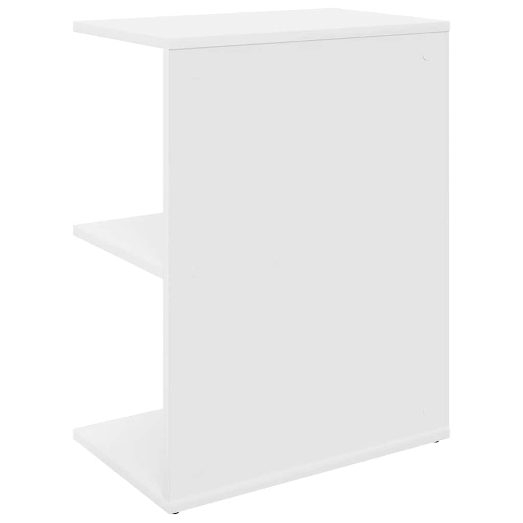 vidaXL Yöpöydät 2 kpl valkoinen 46,5x29x61 cm tekninen puu