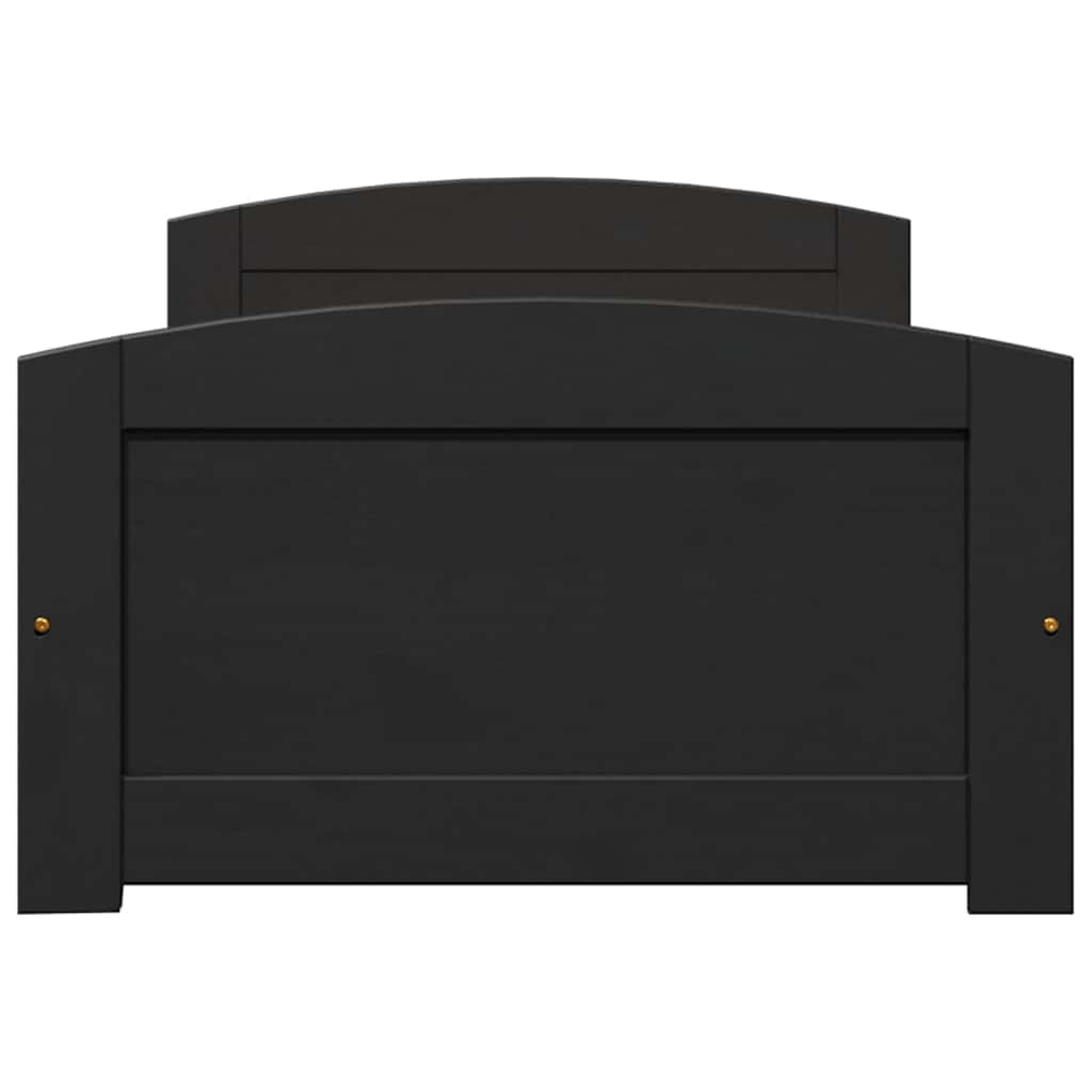vidaXL-sohvasänky kahdella laatikolla ilman patjaa IRUN musta 90x200cm