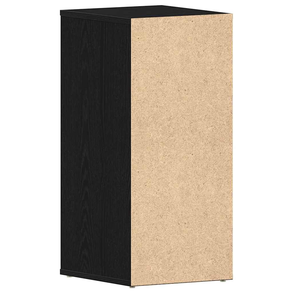 vidaXL Kengäteline 2 kpl Musta Tammi 32x35x70 cm Tekninen Puu