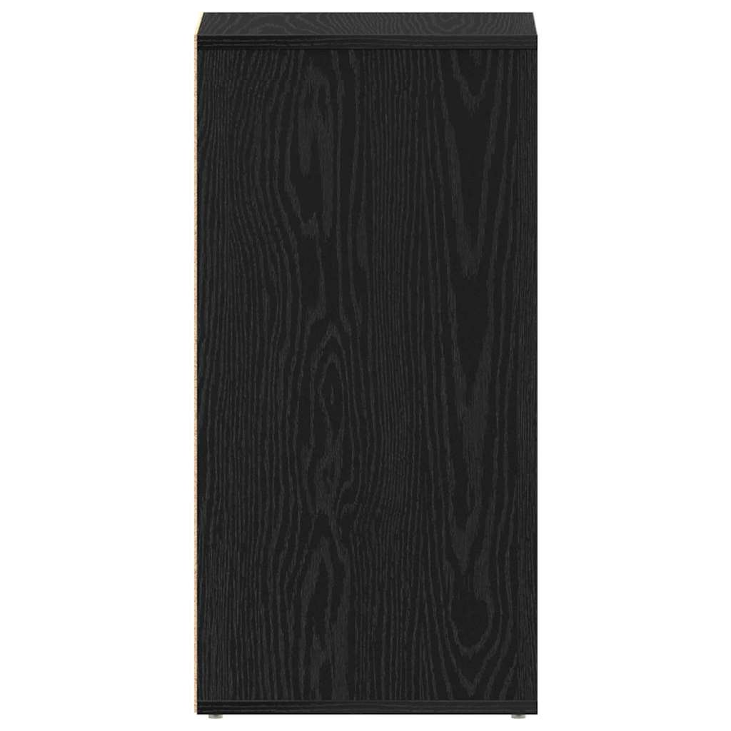 vidaXL Kengäteline 2 kpl Musta Tammi 32x35x70 cm Tekninen Puu