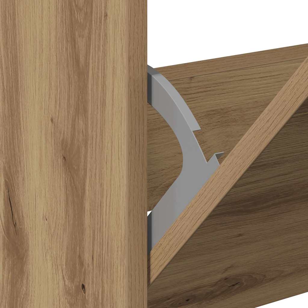 vidaXL Kengäteline Artisan Oak 60x21x57 cm Tekninen puu