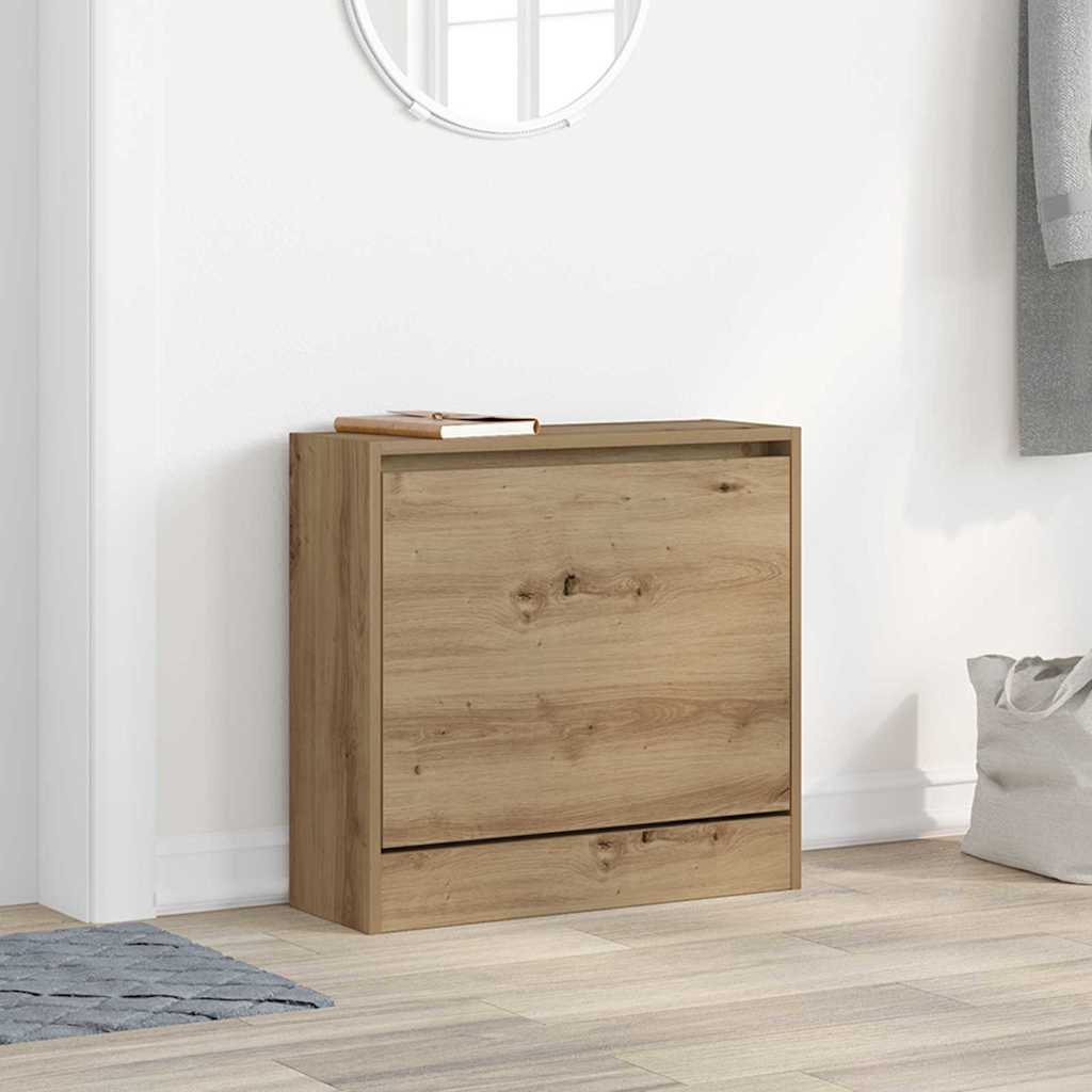 vidaXL Kengäteline Artisan Oak 60x21x57 cm Tekninen puu