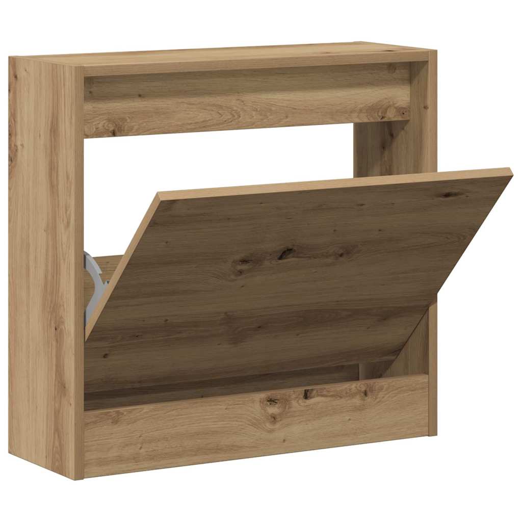 vidaXL Kengäteline Artisan Oak 60x21x57 cm Tekninen puu