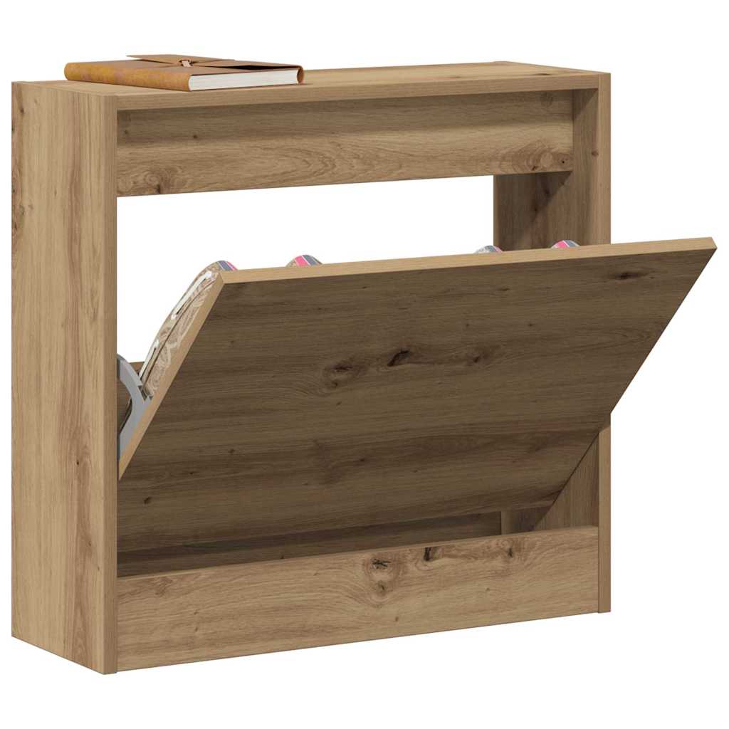 vidaXL Kengäteline Artisan Oak 60x21x57 cm Tekninen puu