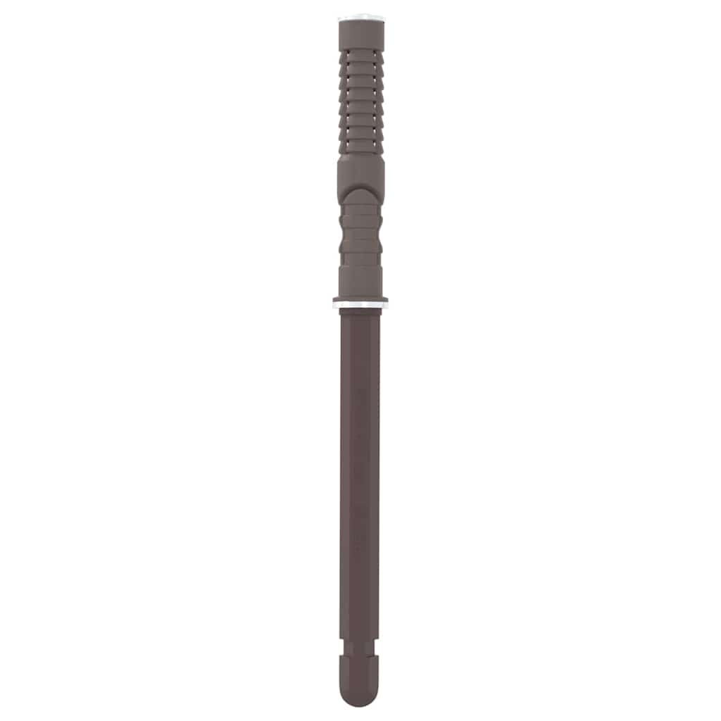 vidaXL Kelluvat hyllykannattimet 12 pcs Ruskea Ø10 x 170 mm Teräs