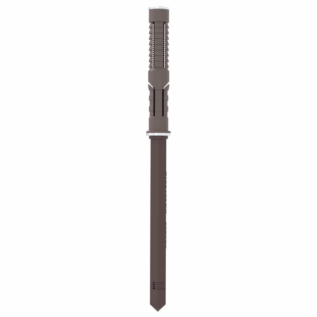 vidaXL Kelluvat hyllykannattimet 12 pcs Ruskea Ø10 x 170 mm Teräs
