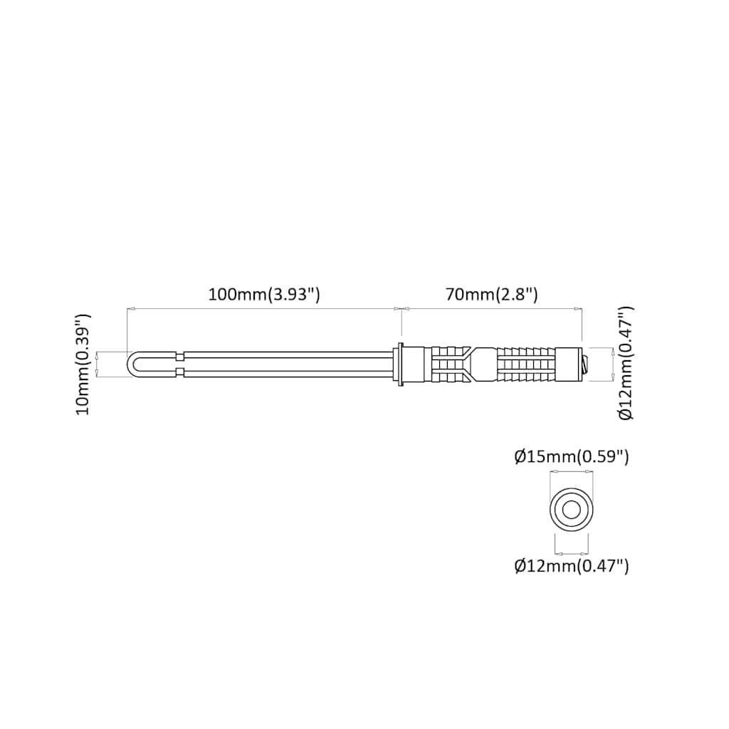 vidaXL Kelluvat hyllykannattimet 12 pcs Ruskea Ø10 x 170 mm Teräs